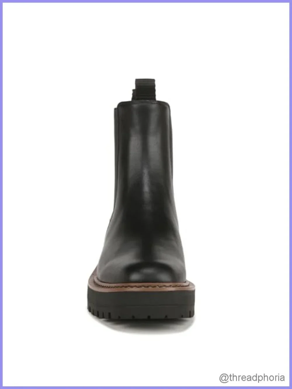 Laguna Chelsea Boot Waterproof Leather Round Toe Block Heel Ankle Bootie